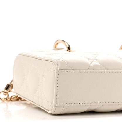 Christian Dior Lambskin Cannage Small Lady D-Joy Latte 8 of 10