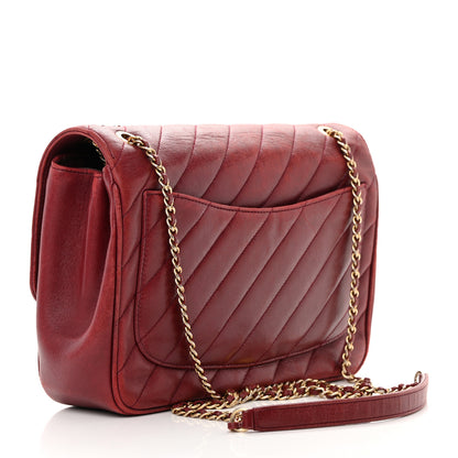 Chanel Lambskin Quilted Jumbo Coco Vintage Flap Burgundy 4 of 22