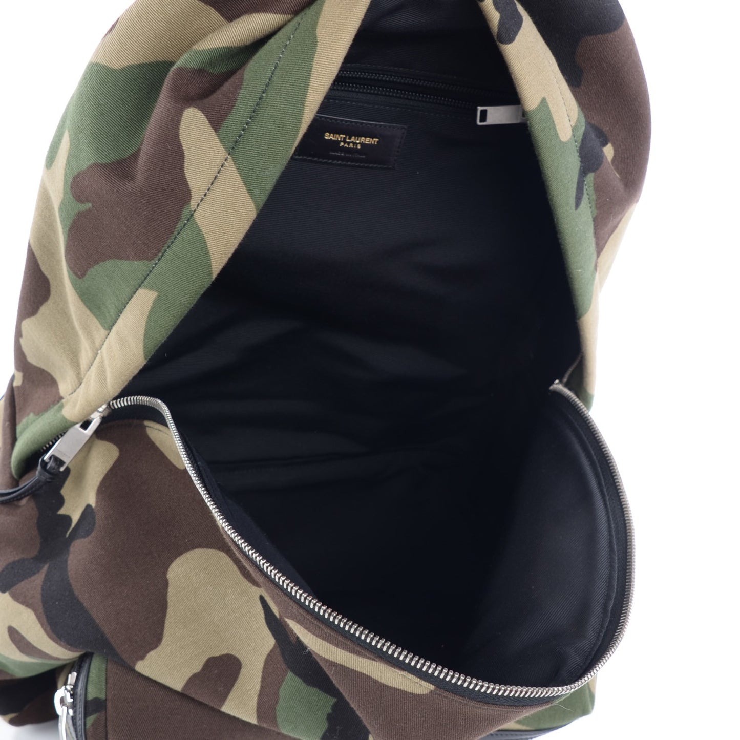 Canvas Camouflage Print Hunting Backpack Khaki
