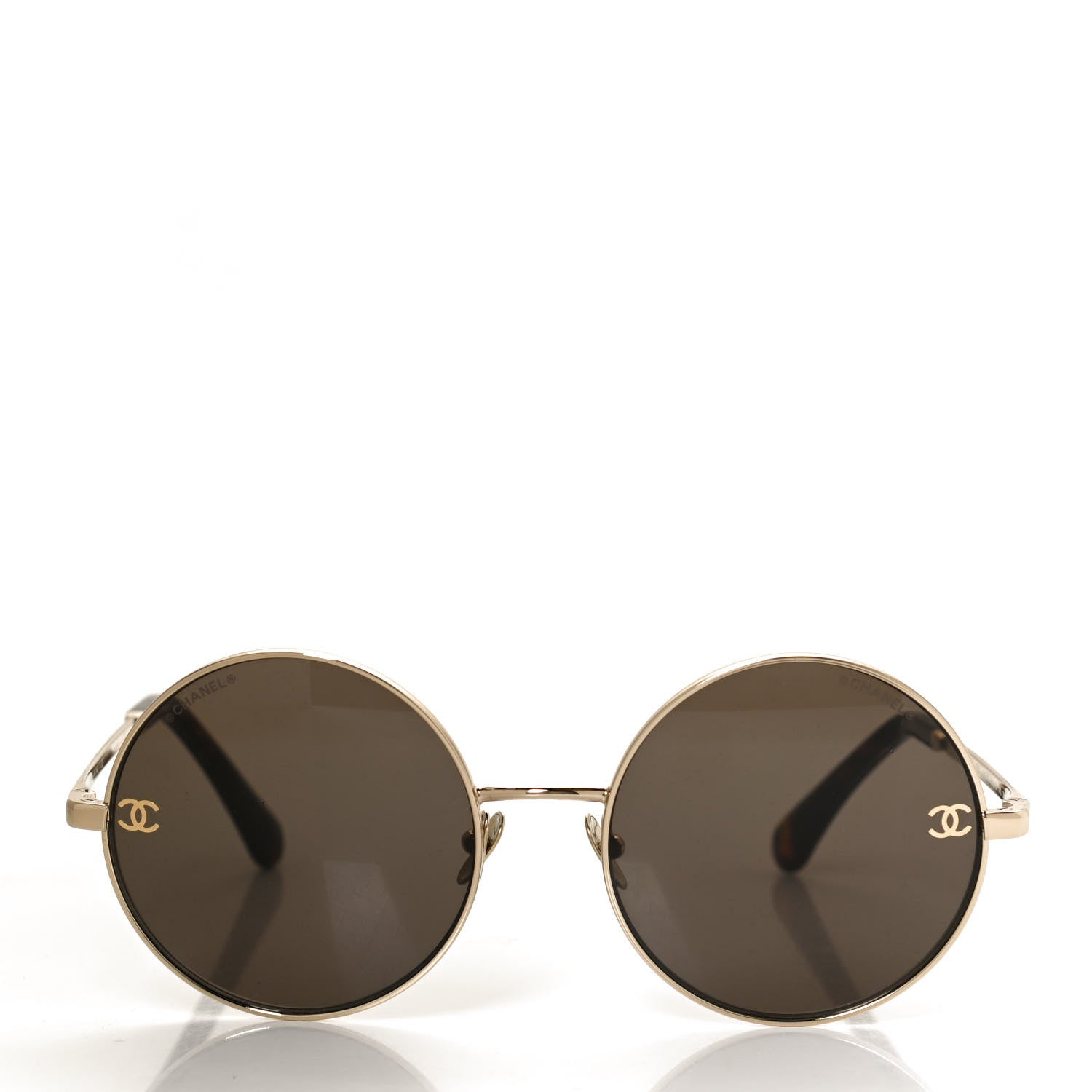 Chanel Round Sunglasses 4268 Gold 2 of 8
