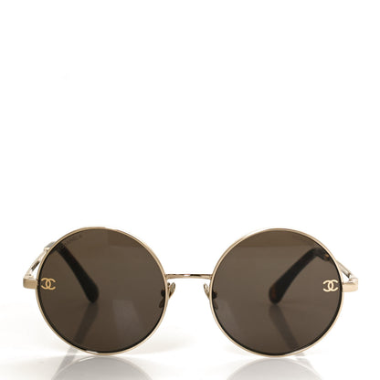 Chanel Round Sunglasses 4268 Gold 2 of 8