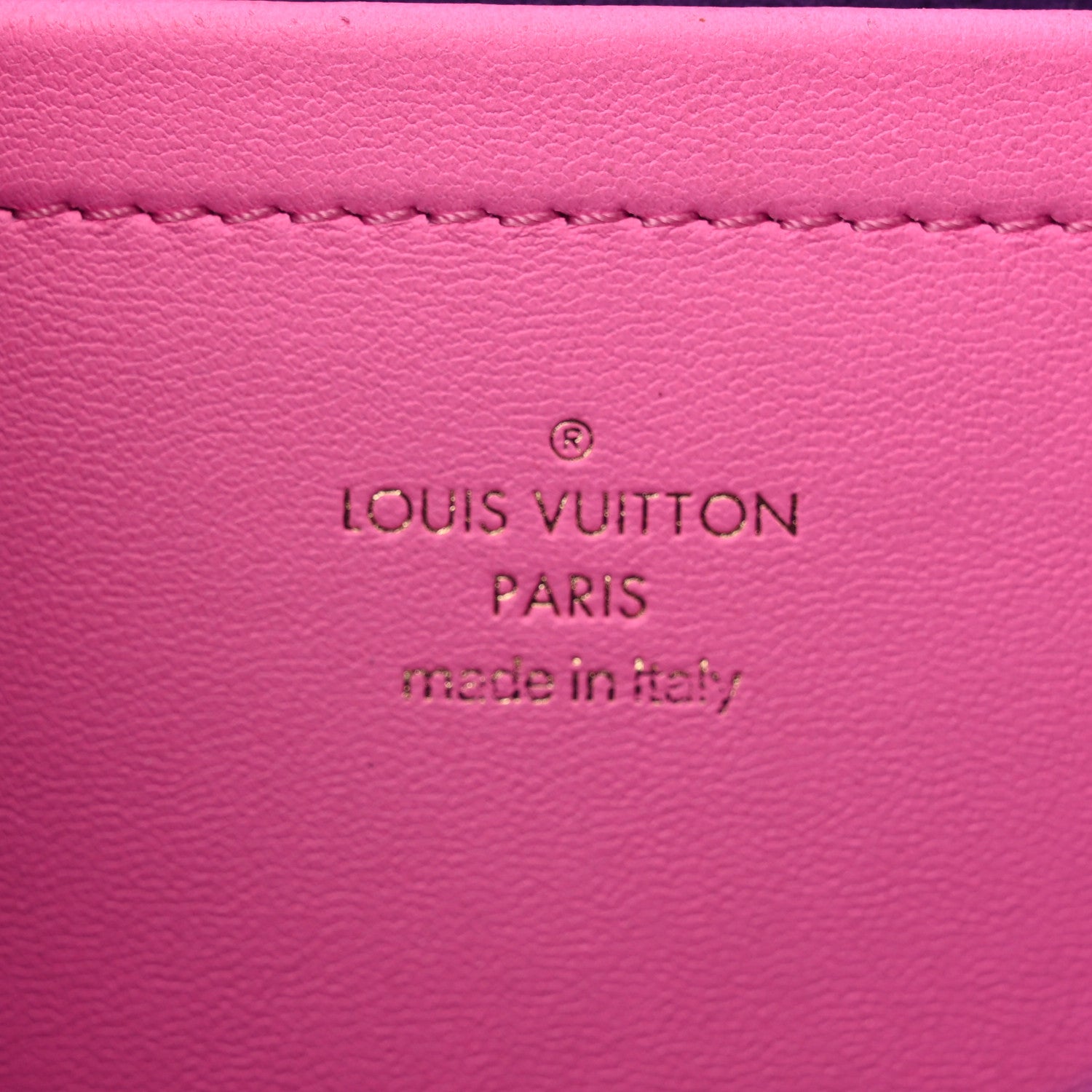 Louis Vuitton Lambskin Embossed Monogram Vuittamins Pochette Coussin Rose Violet 6 of 13