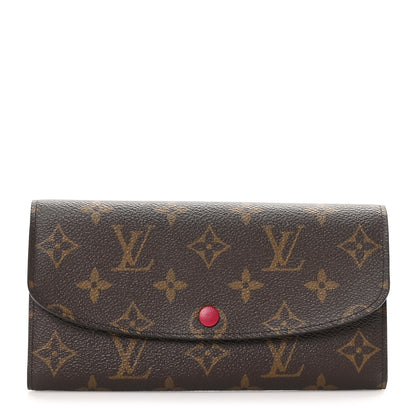 Louis Vuitton Monogram Emilie Wallet Fuchsia 1 of 8