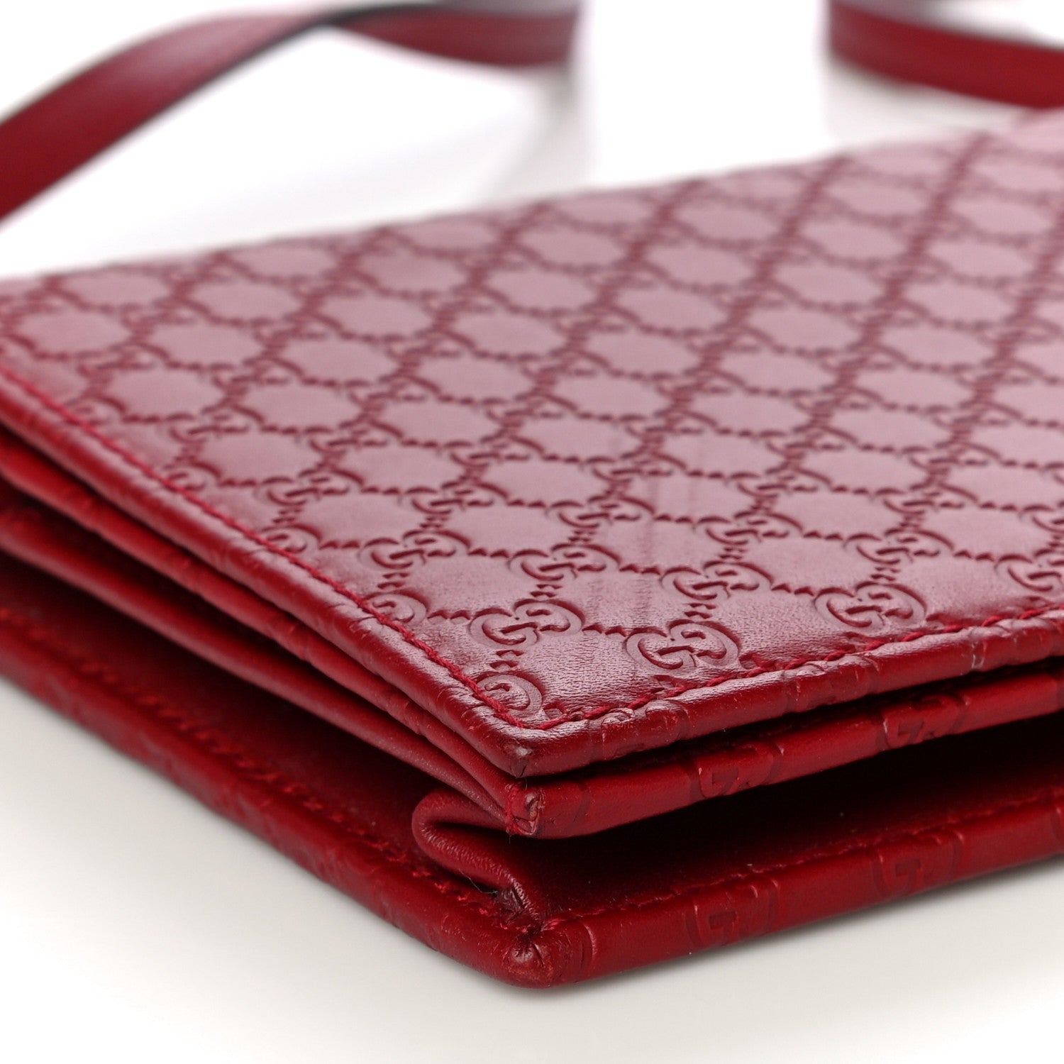 Gucci Microguccissima Crossbody Wallet Red 8 of 16