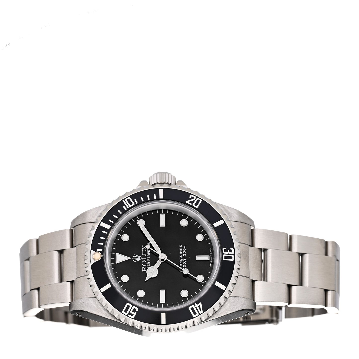 Stainless Steel 40mm Oyster Perpetual Submariner Watch Black 14060