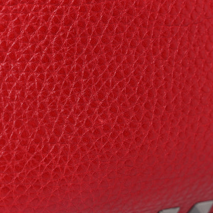 Valentino Garavani Pebbled Calfskin Medium Rockstud Tote Rosso Valentino 12 of 14