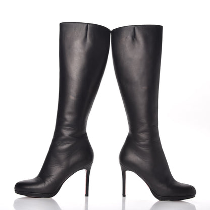 Christian Louboutin Calfskin Botalili 100 Tall Boots 37 Black 6 of 10