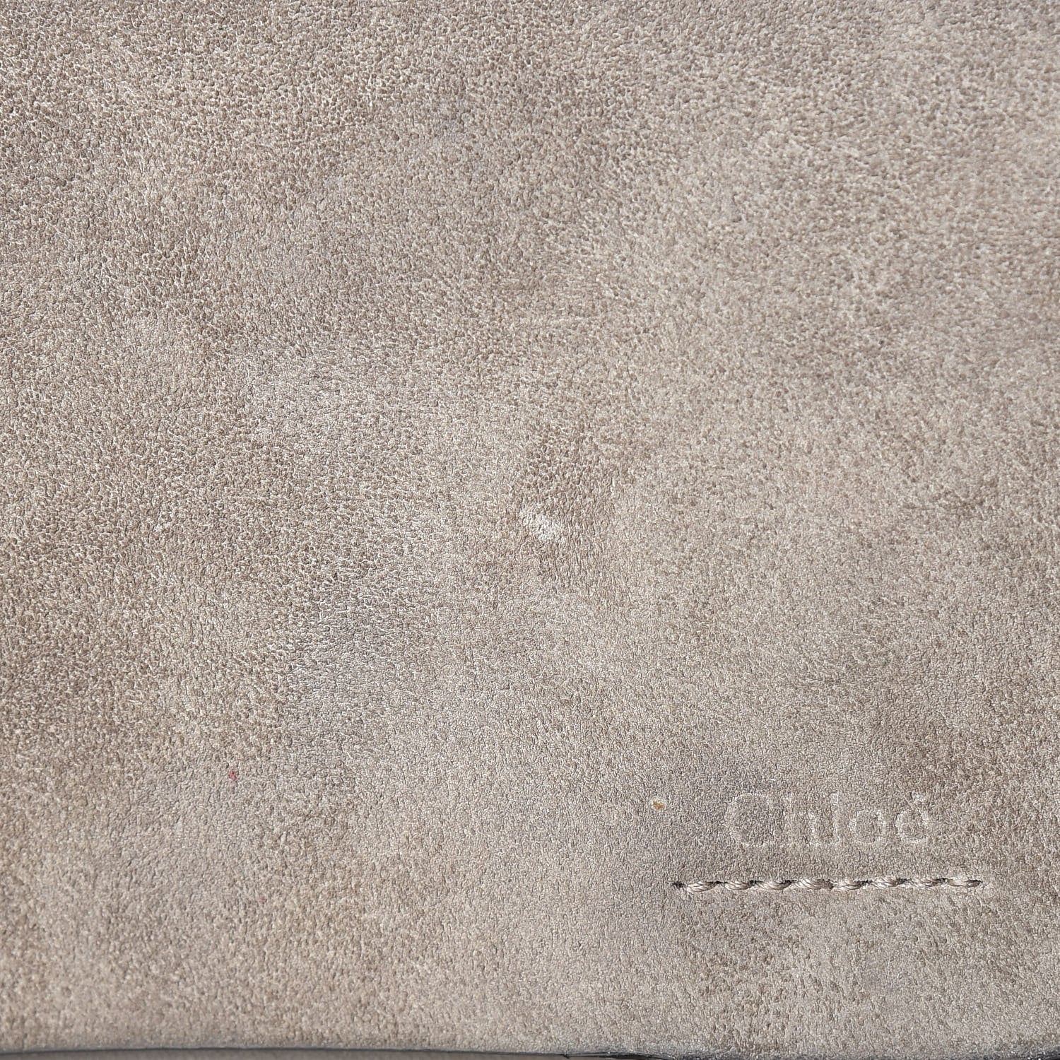Chloe Suede Calfskin Small Faye Shoulder Bag Motty Grey 8 of 16
