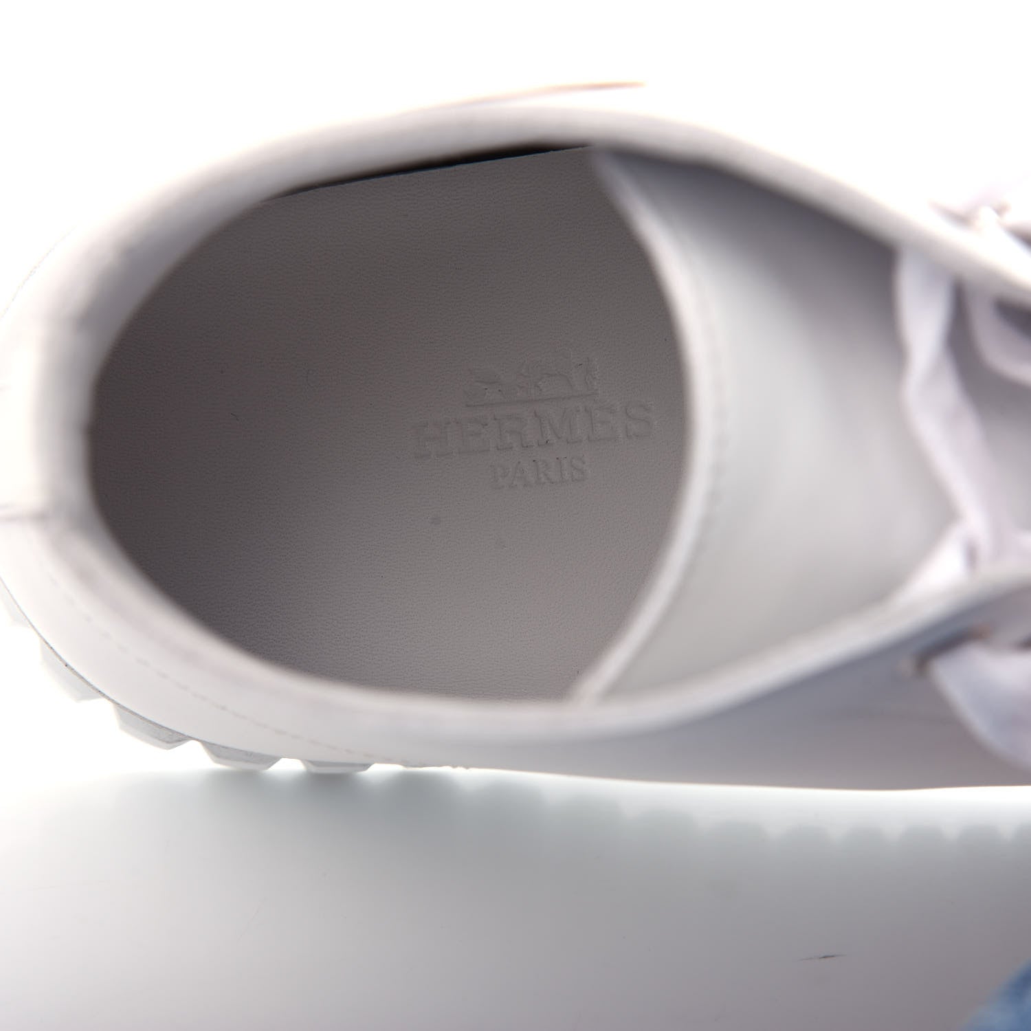 Hermes Calfskin Womens Climb Sneakers 37 White 8 of 11