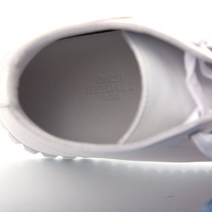 Hermes Calfskin Womens Climb Sneakers 37 White 8 of 11