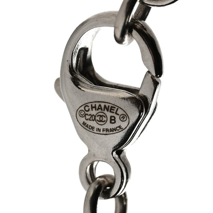 Chanel Crystal Pearl CC Bracelet Silver 4 of 5