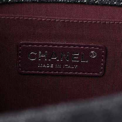 Chanel Denim Quilted Medium Boy Flap Black 6 of 10