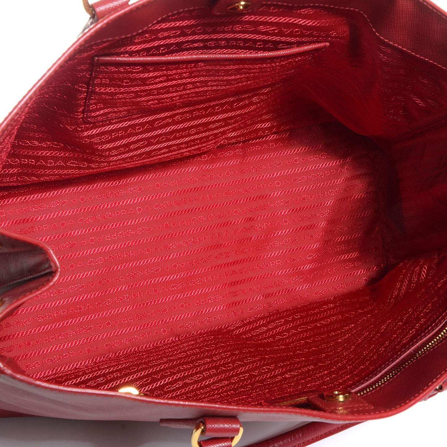 Saffiano Lux Large Tote Fuoco