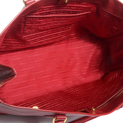 Prada Saffiano Lux Large Tote Fuoco 7 of 11