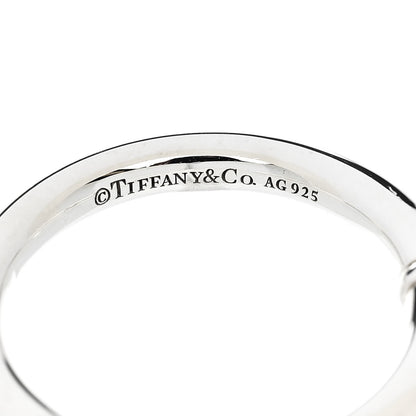 Tiffany Sterling Silver Return to Tiffany Round Charm Ring 50 5.5 4 of 5