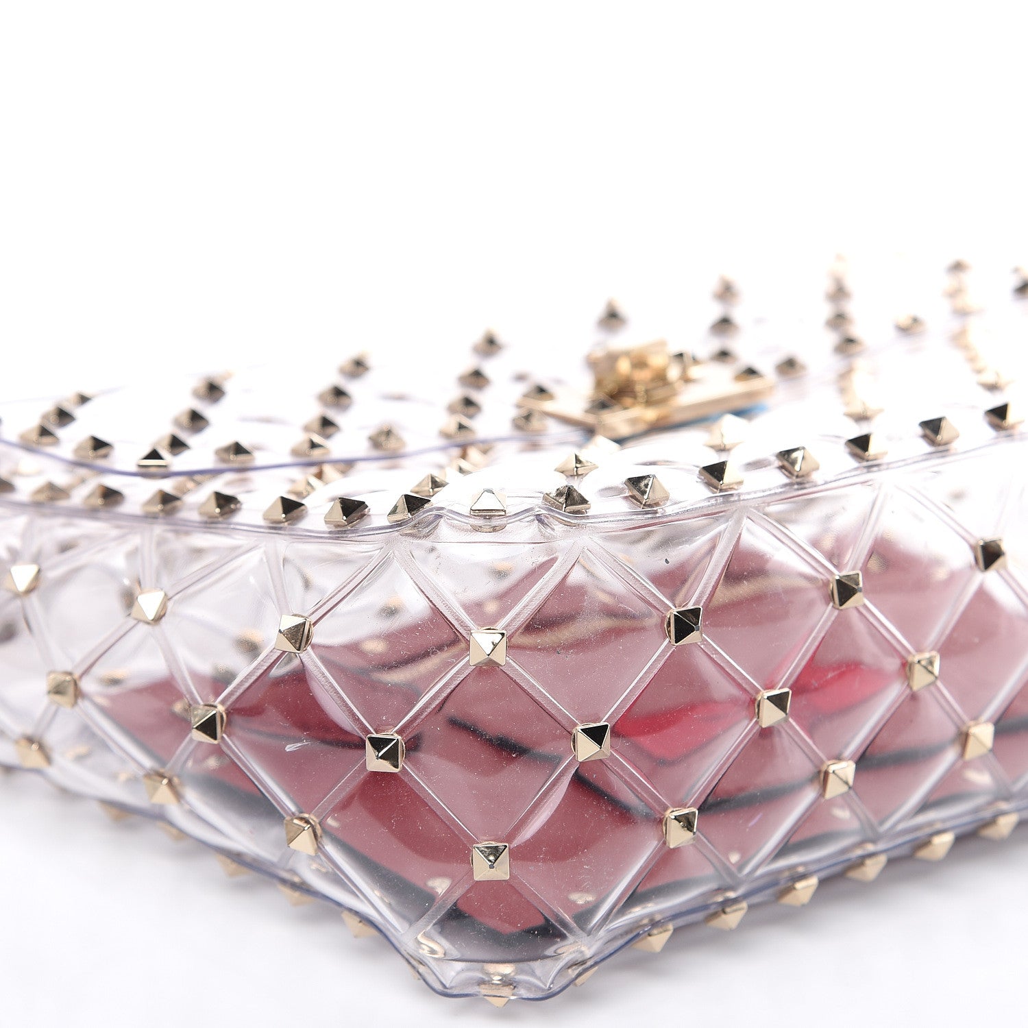 Valentino Garavani PVC Medium Rockstud Spike Shoulder Bag 7 of 8