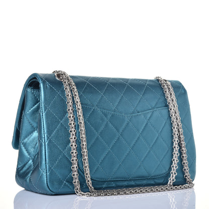 Chanel Metallic Calfskin Quilted 2.55 Reissue 227 Flap Turquoise 3 of 10