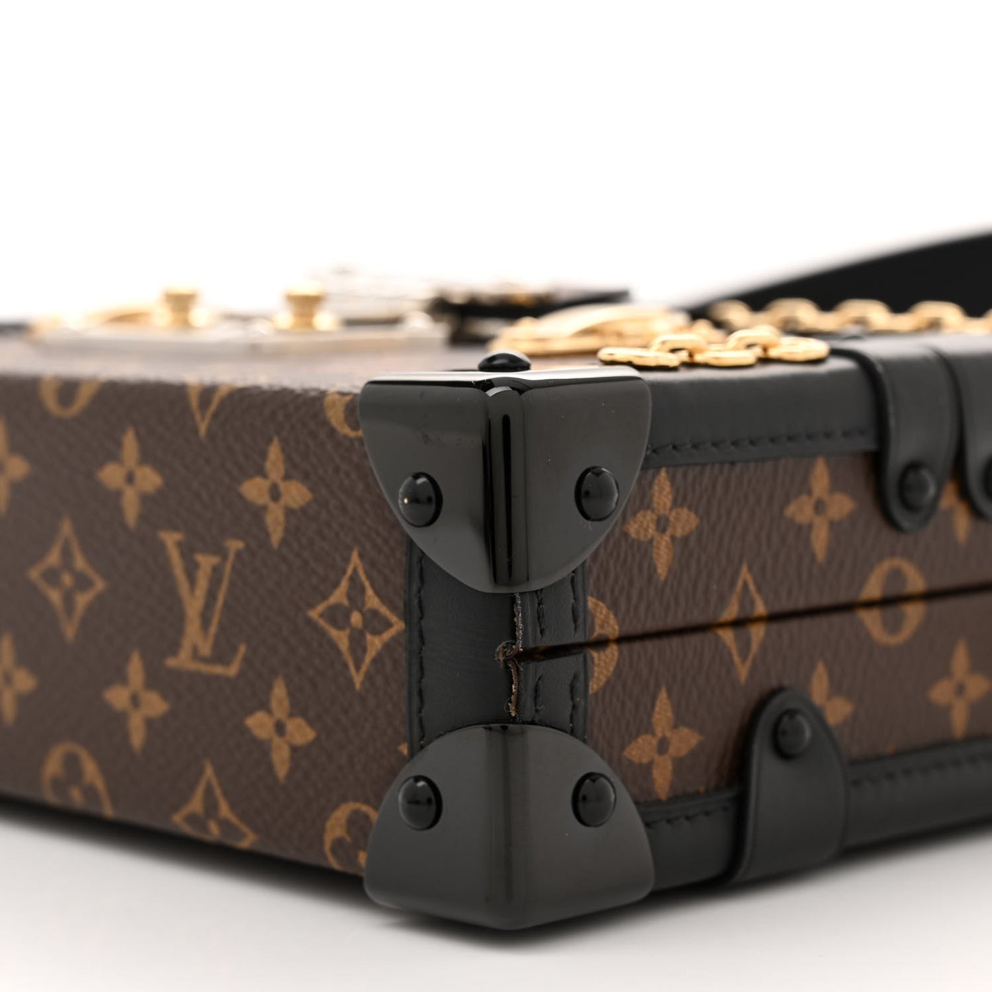 Monogram Chain Petite Malle Black
