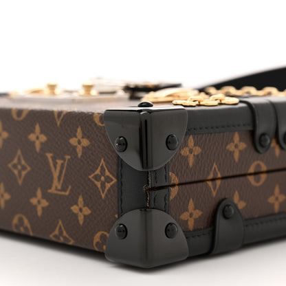 Louis Vuitton Monogram Chain Petite Malle Black 9 of 10