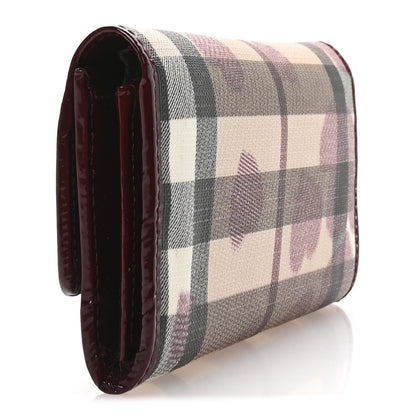 Burberry Nova Check Heart Wallet Berry Red 3 of 8