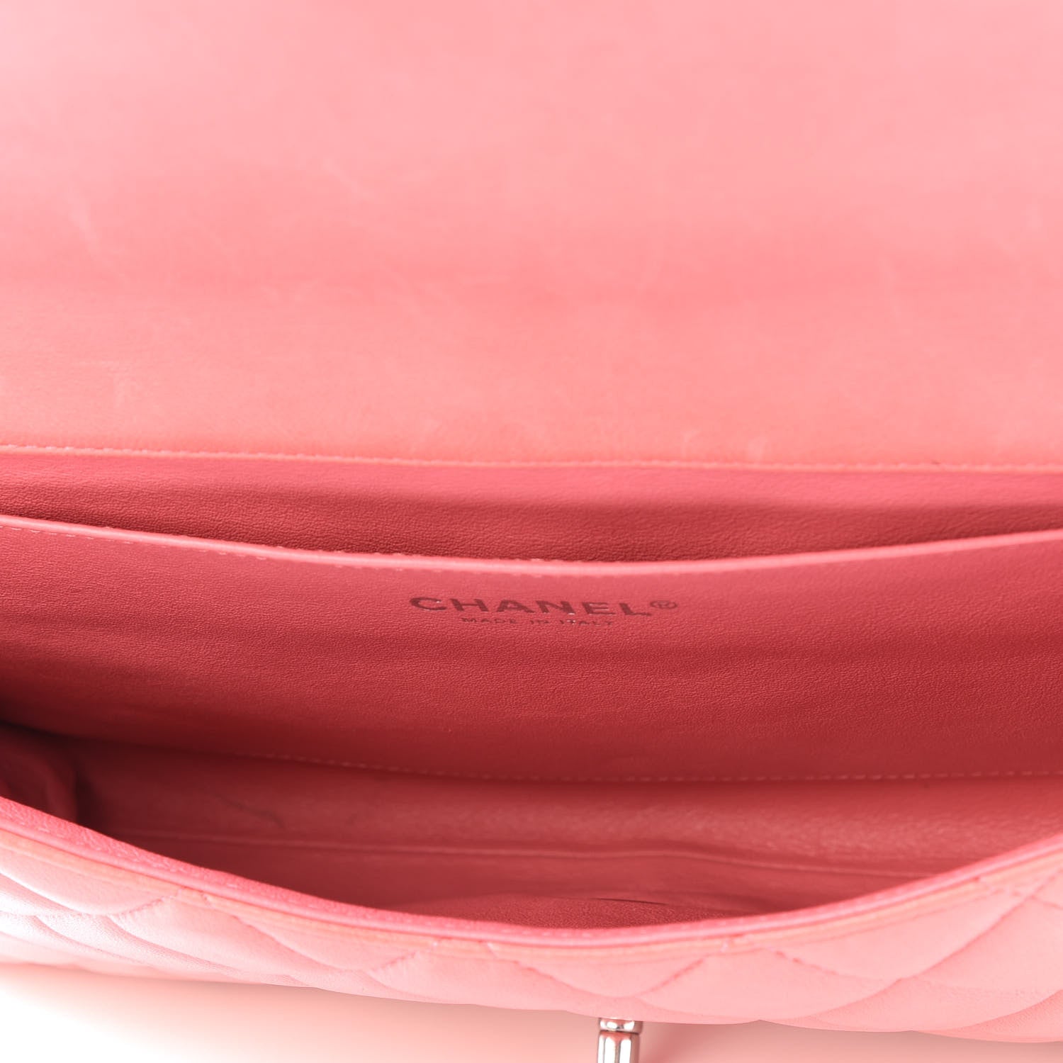 Chanel Lambskin Quilted Clutch With Chain Flap Pink 4 of 13
