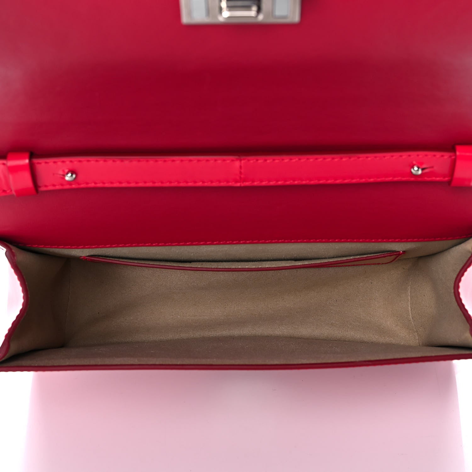 Givenchy Calfskin Infinity Flap Bag Red 5 of 9