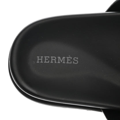 Hermes Calfskin Womens Chypre Sandals 39 Black 7 of 11