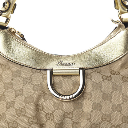 Gucci Monogram Medium D Gold Ring Hobo Gold 9 of 10