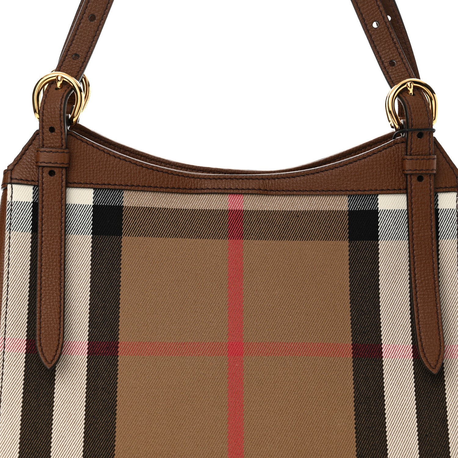 Burberry House Check Small Canterbury Tote Tan 7 of 9