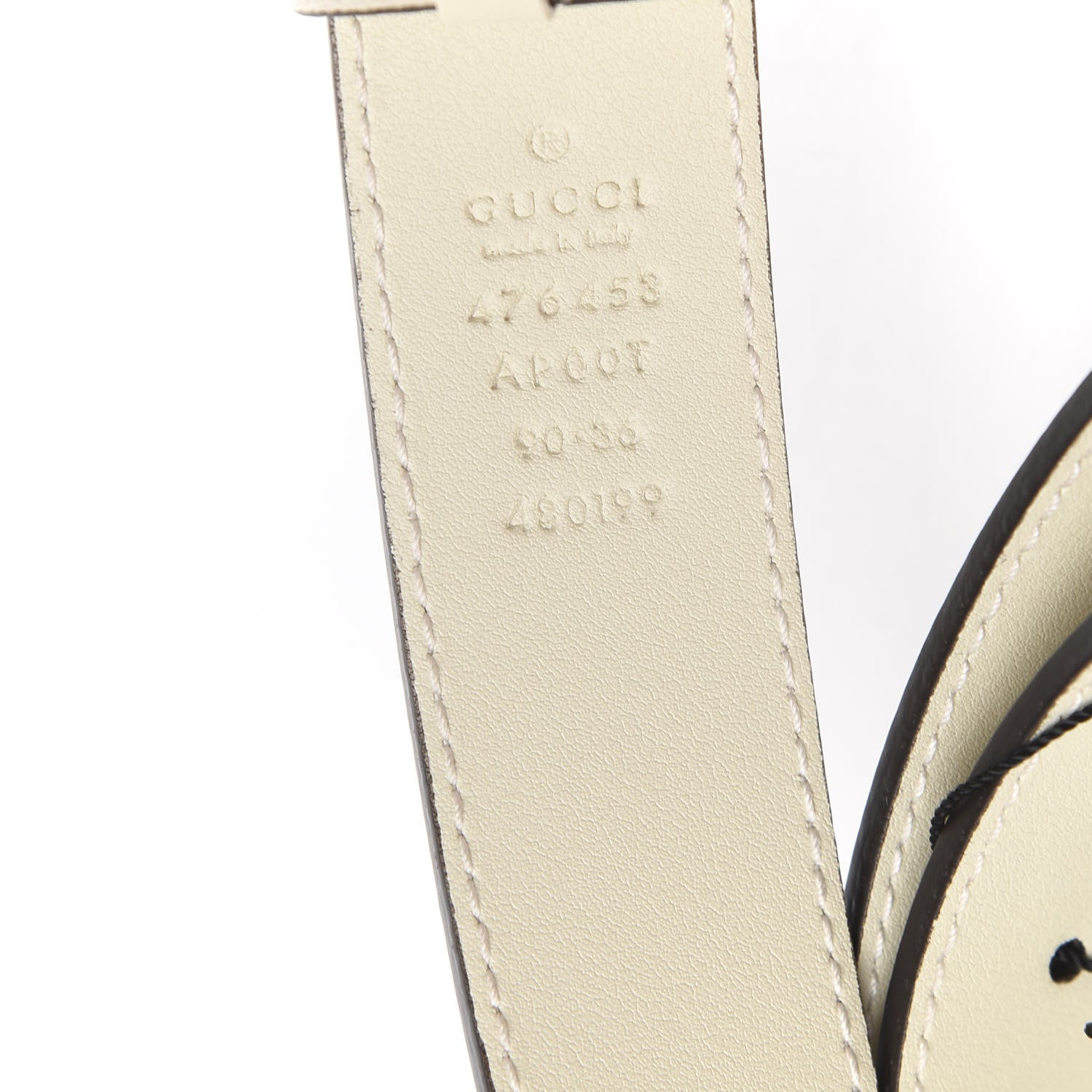 Gucci Calfskin Dionysus 30mm Belt 90 36 Mystic White 5 of 5