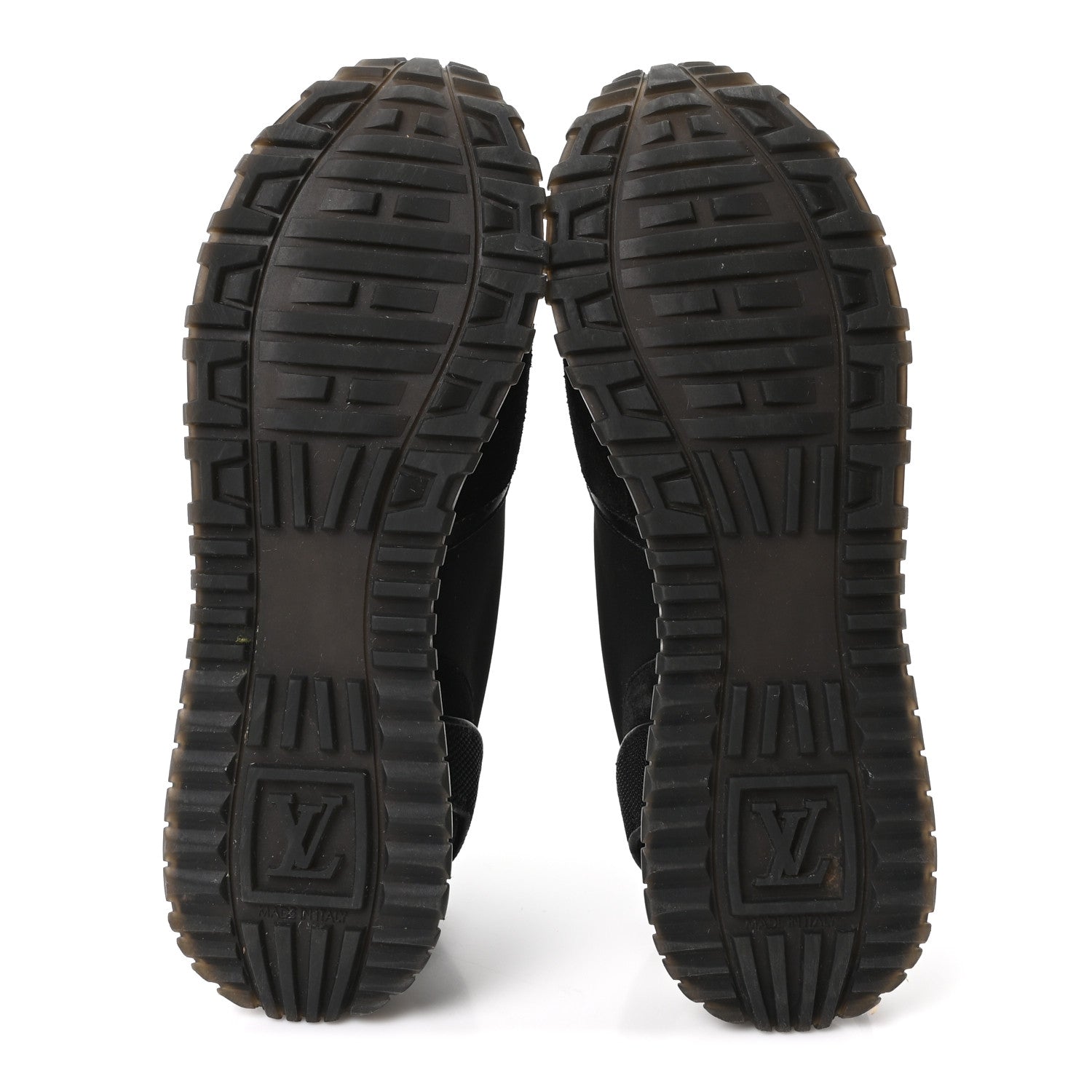 Louis Vuitton Calfskin Run Away Sneakers 38.5 Black 6 of 9