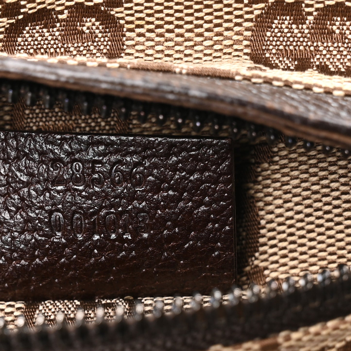 GG Monogram Double Pocket Belt Bag Dark Brown