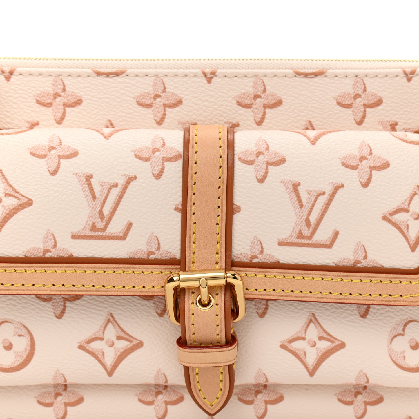 Monogram Fall For You Maxi Multi Pochette Accessories Beige Clair