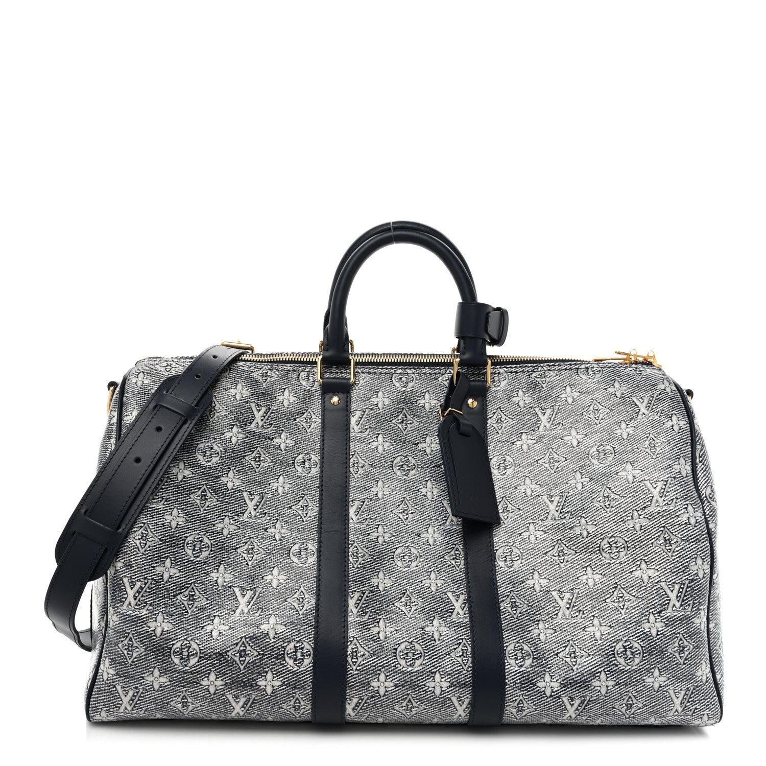 Louis Vuitton Monoglam Keepall 45 Blue 1 of 13