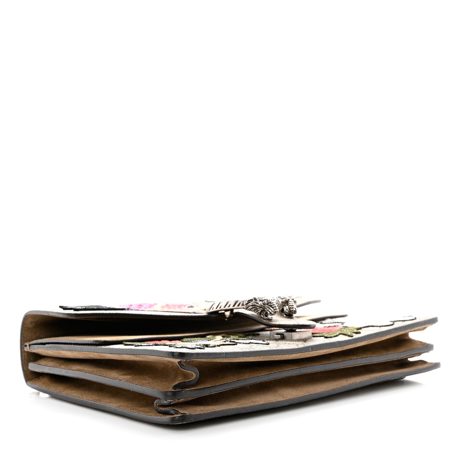 Gucci GG Supreme Monogram Embroidered Medium Dionysus Shoulder Bag Taupe 4 of 19