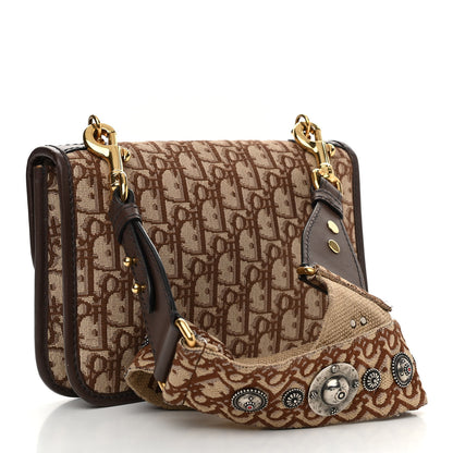 Christian Dior Oblique DiorAddict Flap Bag Brown 2 of 15