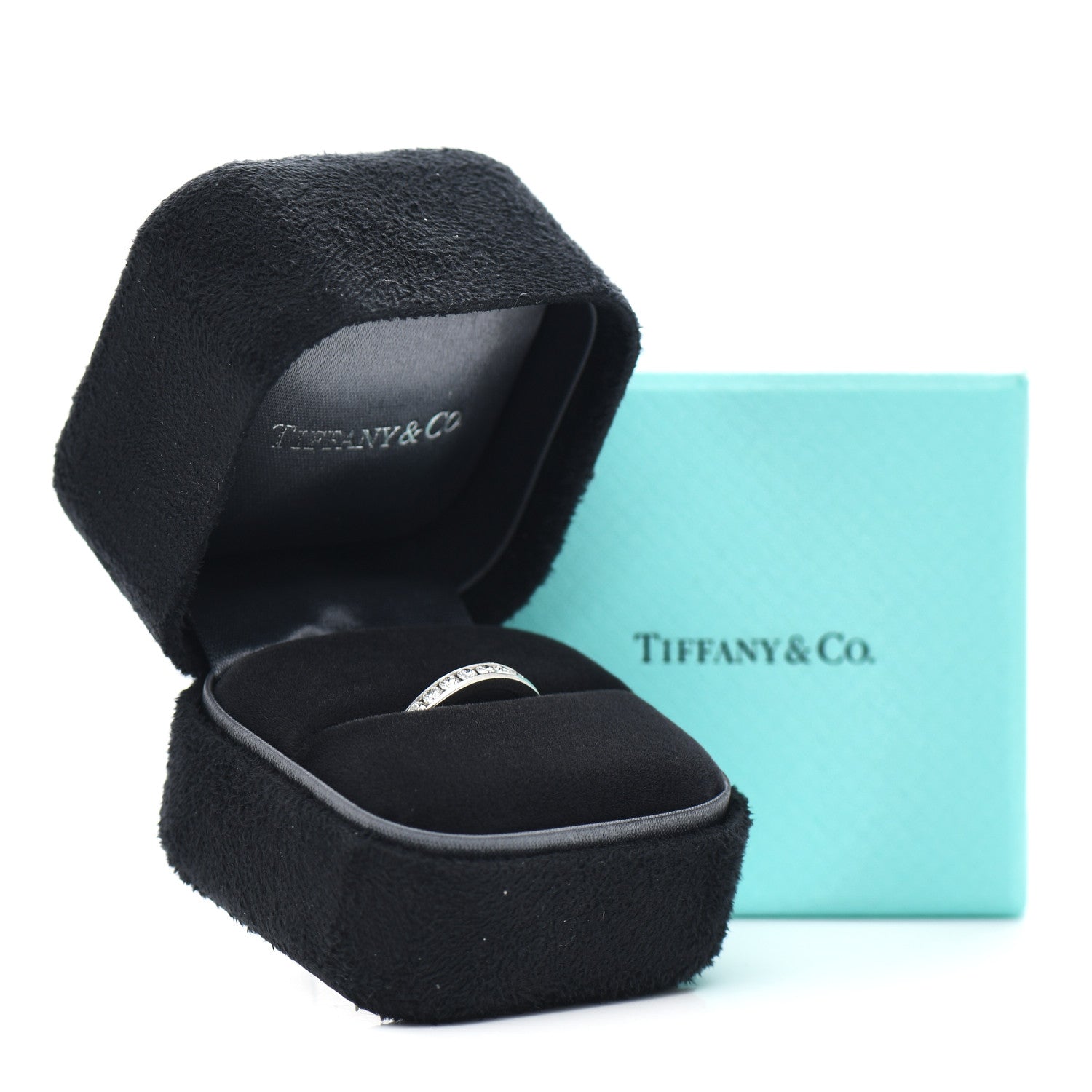Tiffany Platinum Diamond Full Circle Wedding Band Ring 49 5 5 of 5