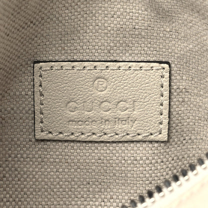 Gucci Sakai Be Green Calfskin Diagonal Stitched Mini Blondie Barrel Shoulder Bag Mystic White 6 of 11