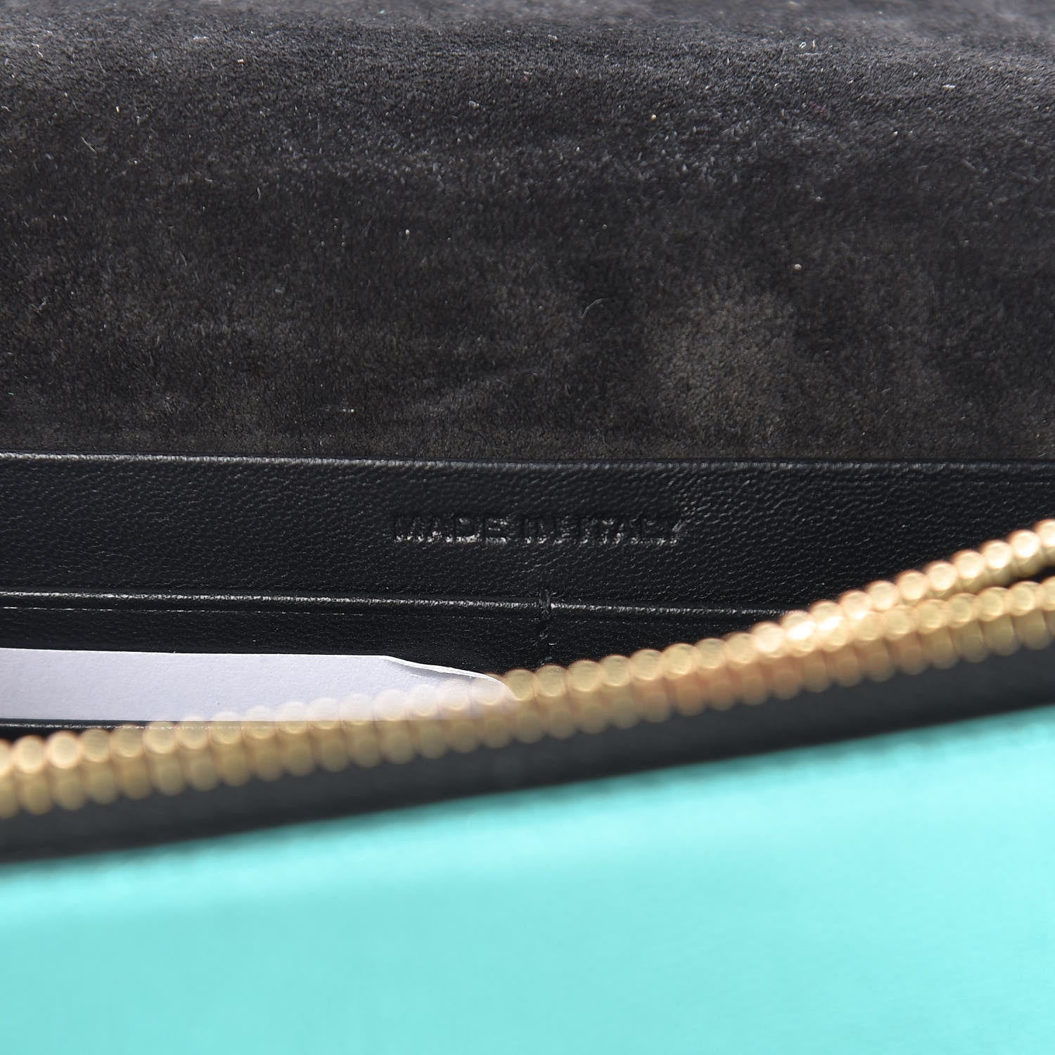 Saint Laurent Laminated Calfskin Classic Monogram Kate Tassel Chain Wallet Green 7 of 12