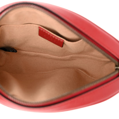 Gucci Calfskin Matelasse GG Marmont Belt Bag 75 30 Hibiscus Red 5 of 10