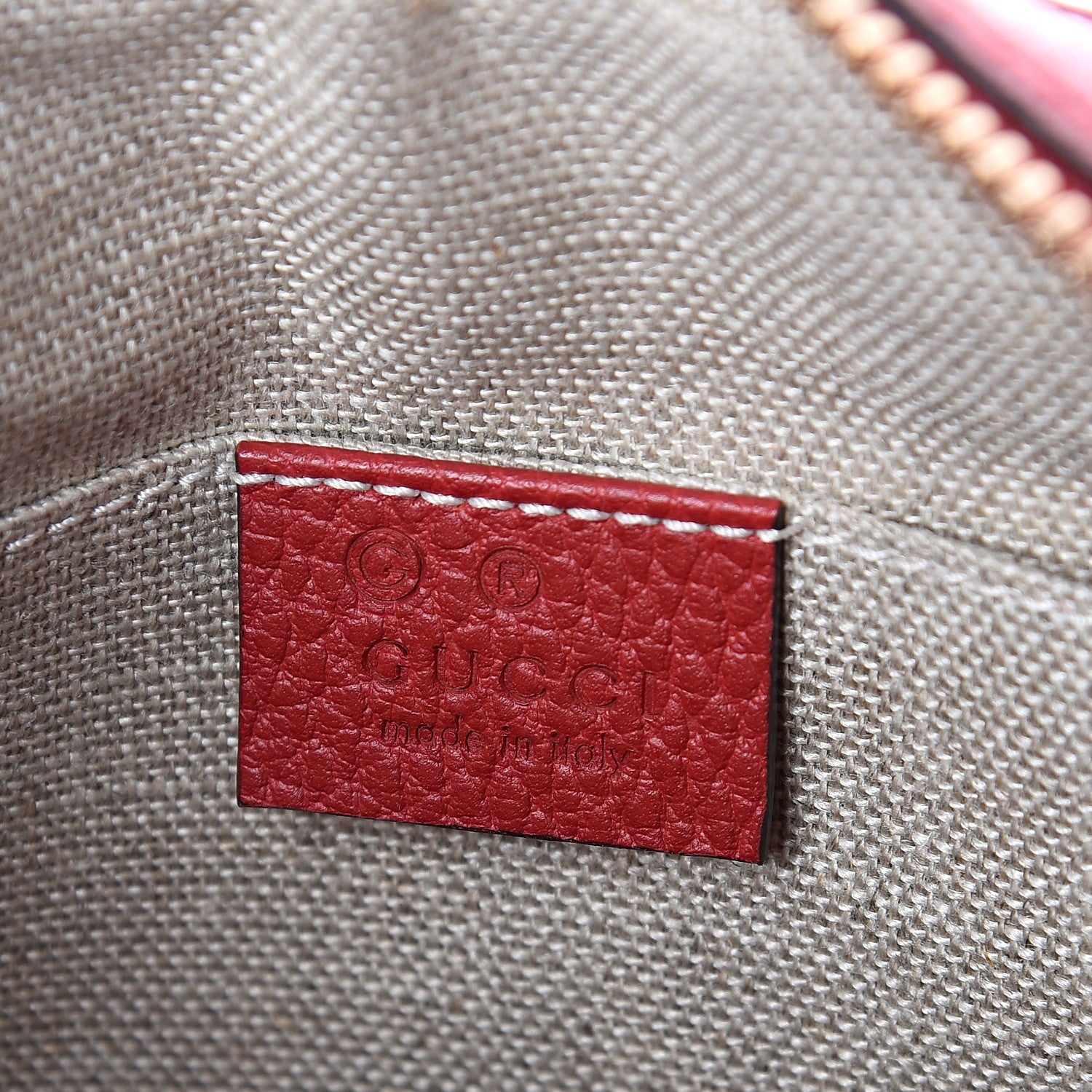 Gucci Monogram Mini Bree Messenger Bag Red 5 of 8