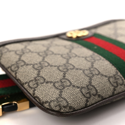 Gucci GG Supreme Monogram Web Ophidia Utility Belt Bag 85 34 Beige Ebony New Acero 7 of 10