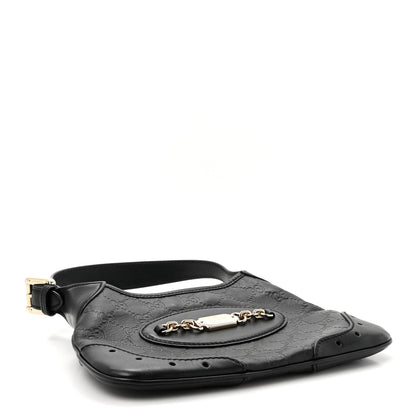 Gucci Guccissima Punch Hobo Black 4 of 12