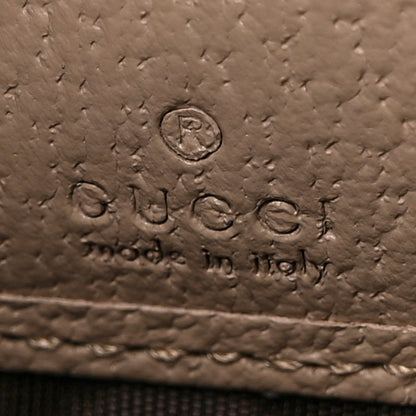 Gucci GG Supreme Monogram Textured Dollar Calfskin Web Ophidia Zip Around Wallet Beige Mystic White Oatmeal 6 of 8