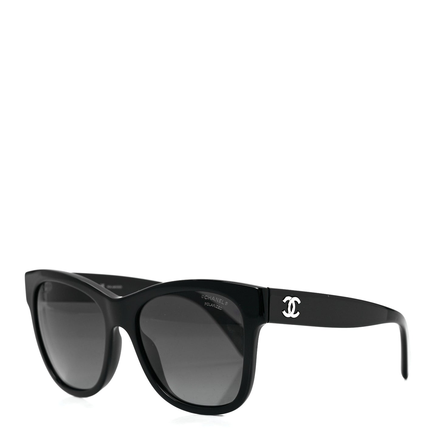 Acetate Polarized Square CC Sunglasses 5380 Black