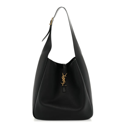 Saint Laurent Smooth Calfskin Large Le 5 A 7 Soft Hobo Black 1 of 10