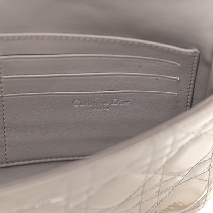 Christian Dior Patent Cannage Miss Dior Promenade Pouch Grey 8 of 8