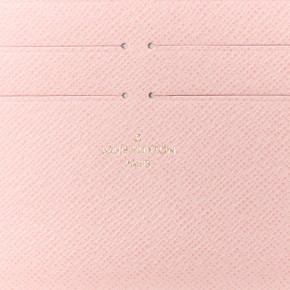 Louis Vuitton Damier Azur Pochette Felicie Chain Wallet Rose Ballerine 8 of 15