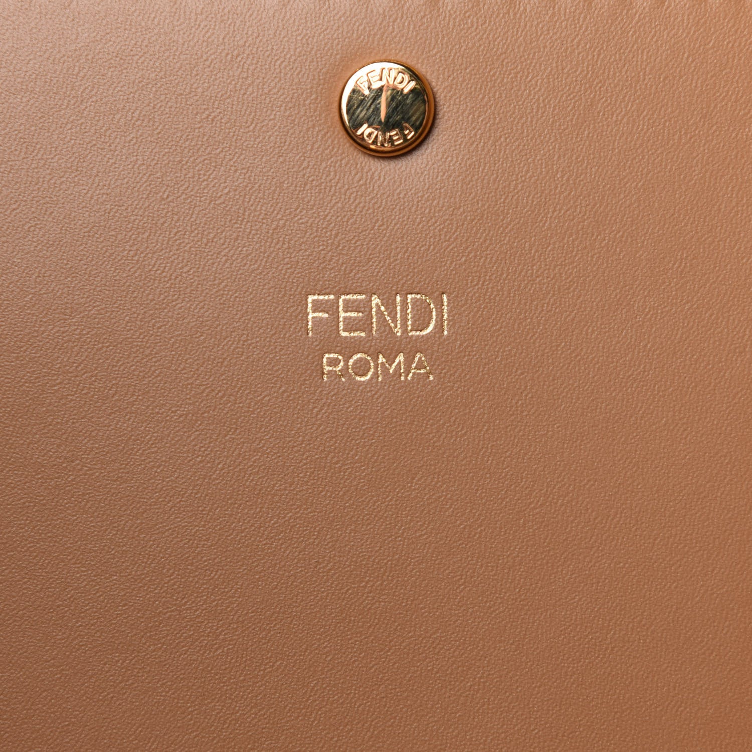 Fendi Vitello King Medium Fendi Way Tote Miele Scuro 5 of 12