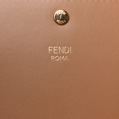 Fendi Vitello King Medium Fendi Way Tote Miele Scuro 5 of 12
